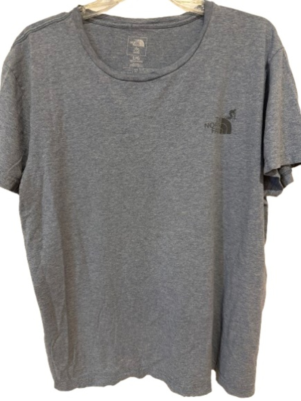 The North Face Men's Heather Grey  Short Sleeve Crew Tee -Size Large - like new